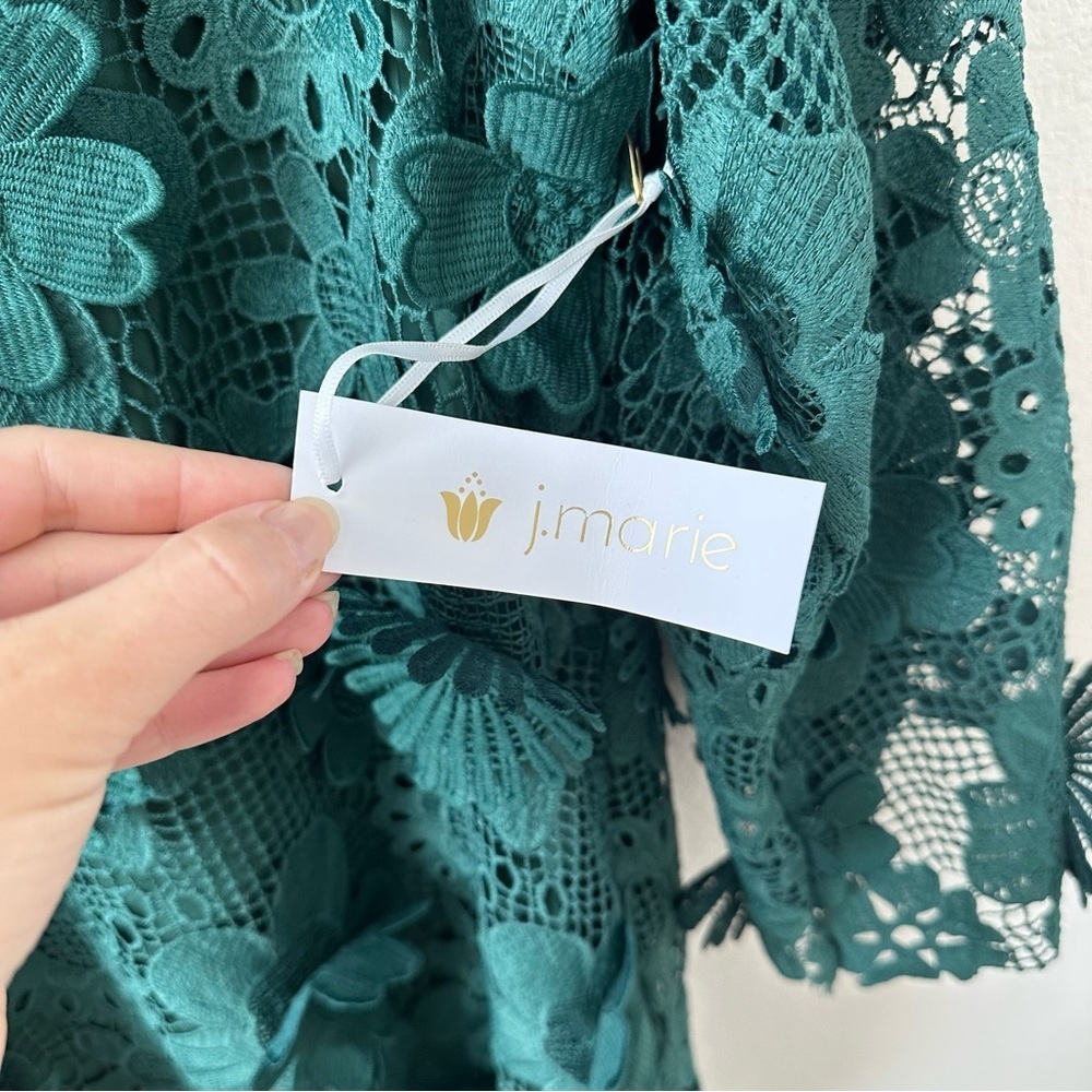 NWT J.MARIE The Seraphina Mini Dress in Green SZ S - Picture 11 of 11